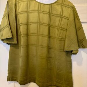Men's Olive Green Plaid Shirt